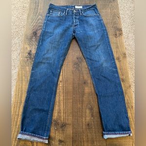 Gustin California Slim Selvedge Denim Size 33 x 34 Style# 186